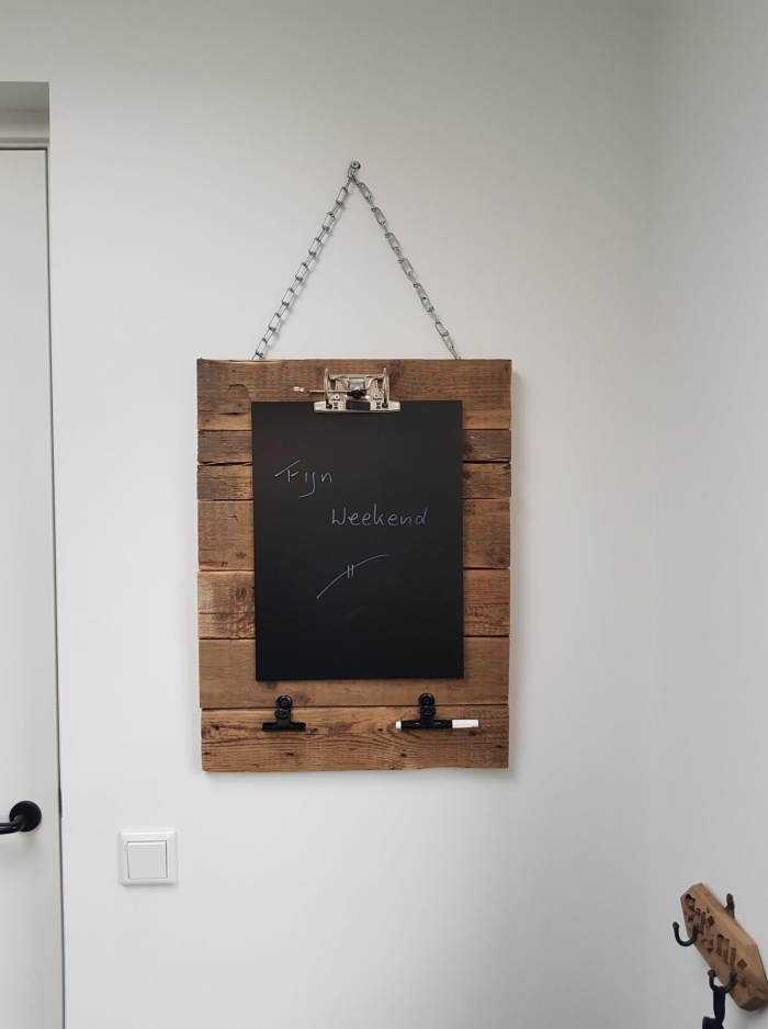 Verwonderlijk Te Koop : Memo krijtbord op sloophout / Afm. 45 x 60cm CL-89